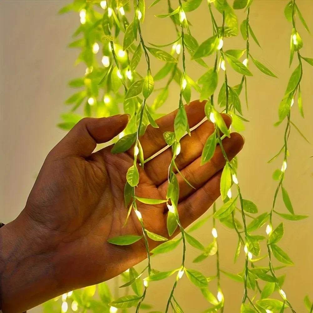 Artificial Leaf Curtain LED String Light