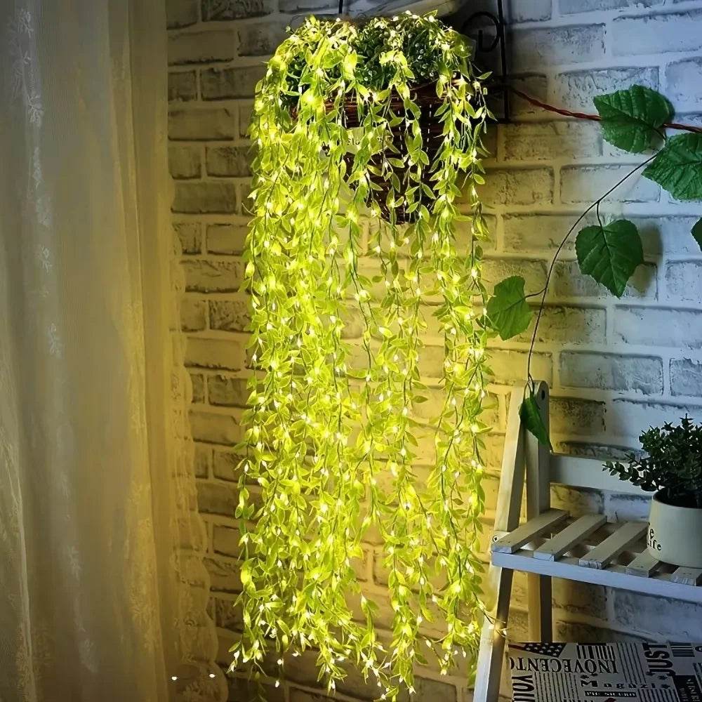 Artificial Leaf Curtain LED String Light