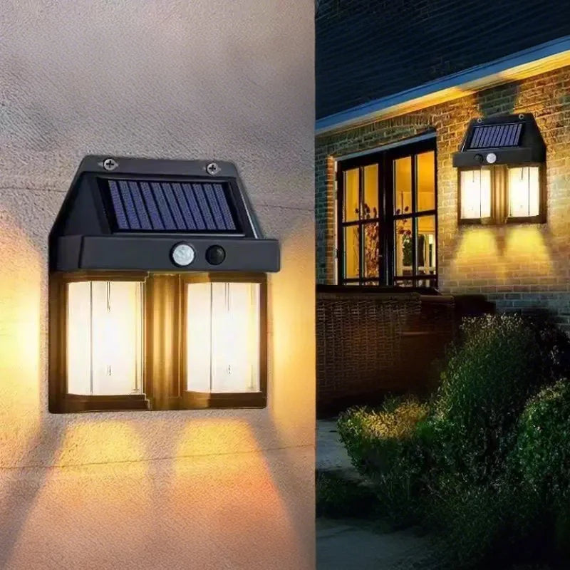 Powerful Solar Wall Light – Waterproof LED Fence Lamp with Light Sensor Outdoor