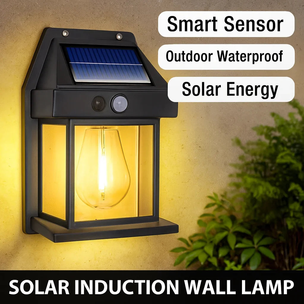 Powerful Solar Wall Light – Waterproof LED Fence Lamp with Light Sensor Outdoor