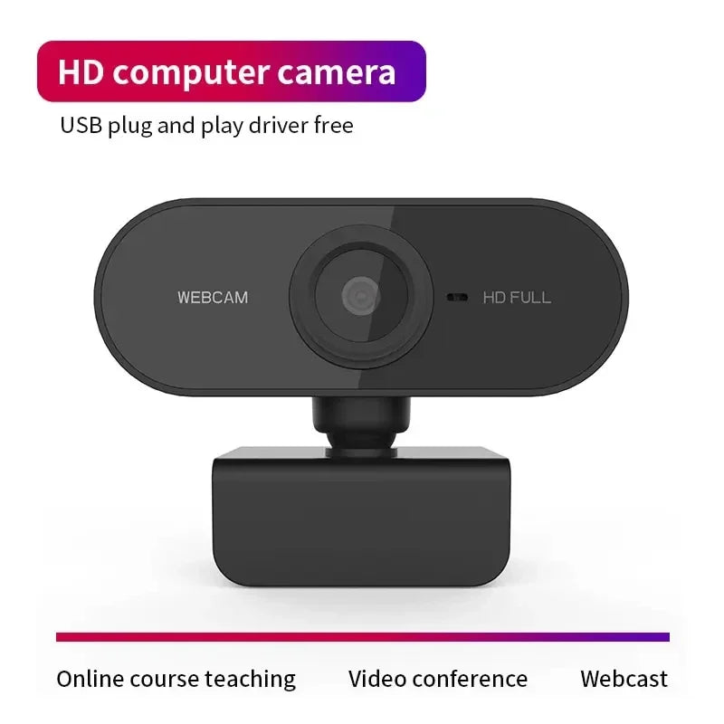 1080P HD USB Web Camera with Built-in Microphone