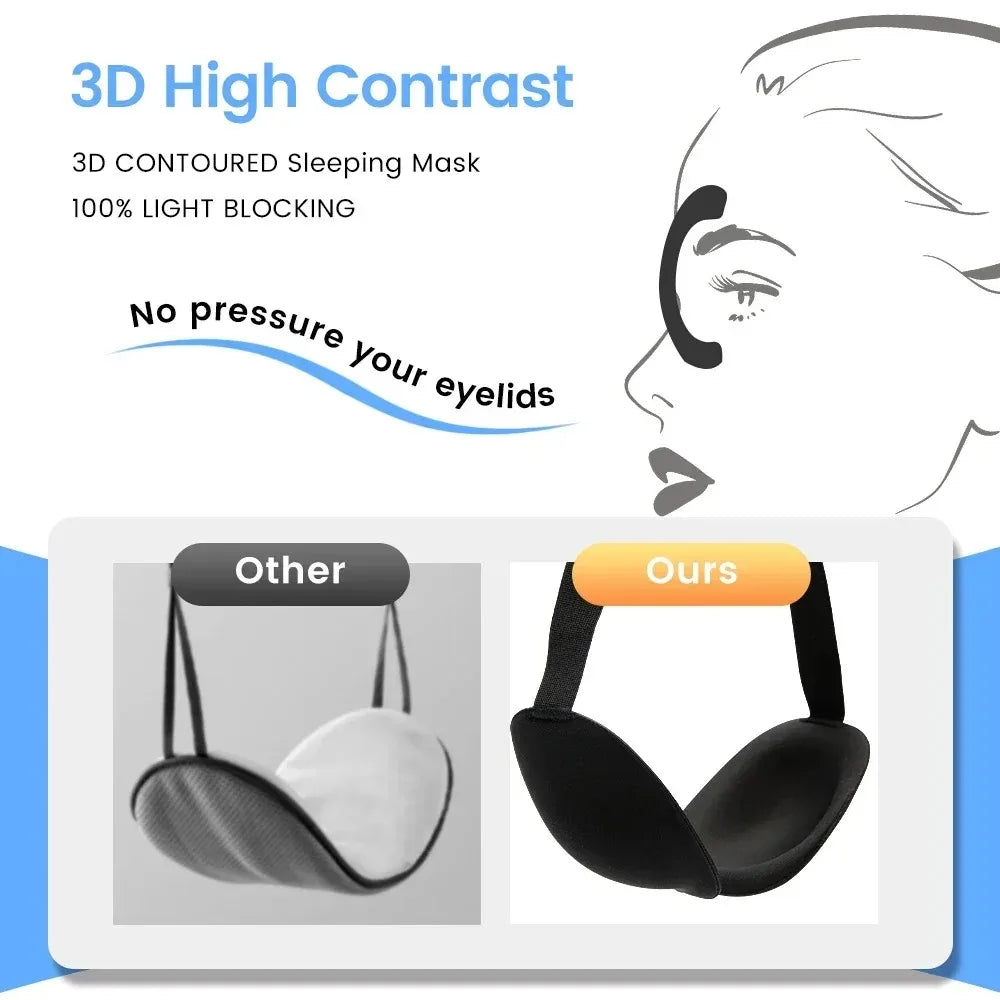 Soft 3D Contoured Sleep Mask