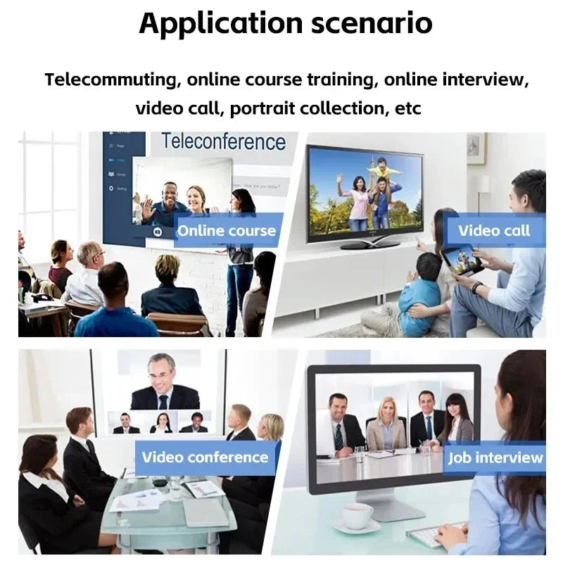 1080P HD USB Web Camera with Built-in Microphone