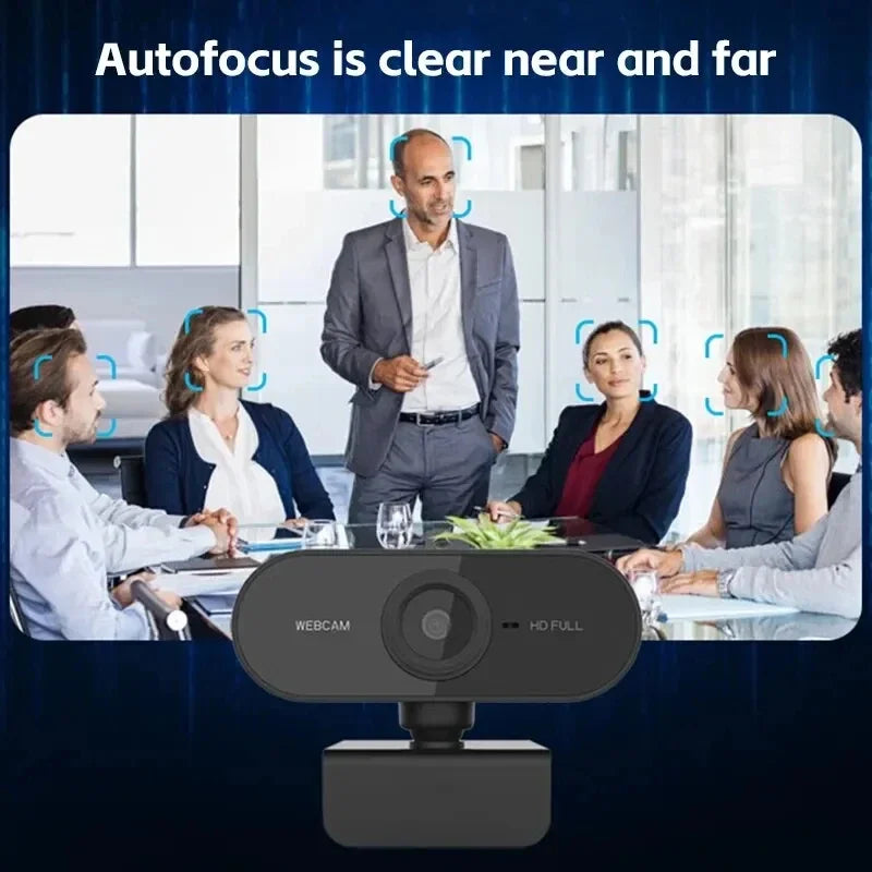 1080P HD USB Web Camera with Built-in Microphone